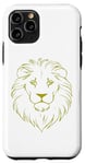 Coque pour iPhone 11 Pro Visage de lion doré : esthétique