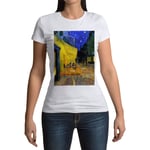 T-Shirt Femme Col Rond Van Gogh Terrasse Du Café Le Soir Place Du Forum 1888