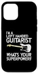 Coque pour iPhone 12/12 Pro Guitariste gaucher pour gaucher et joueur de guitare Shredder Rock Band