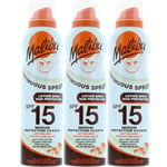 Malibu Lotion Spray Sun Protection SPF 15 175ML x 3