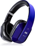 Ep650 Casque Bluetooth Bleu Sans Fil 4.2 Aptx Low Latency Circum Auriculaire Avec Micro Léger Pliable Confortable Nfc-Casque Audio Homme Femme Compatible Iphone Android Tv Ordinateur Sport