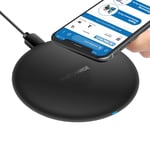 Wireless Charger Pad for iPhone - Samsung - Air pods - No AC Adapter (Black)