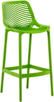 Tabouret De Bar D'extérieur Avec Repose-Pieds Plastique Vert