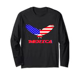 United States American Flag Bald Eagle Fourth Of July USA Long Sleeve T-Shirt