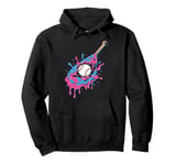 Baseball Home Plate Drip Ice Cream Sprinkles, Baseball Bat Pullover Hoodie