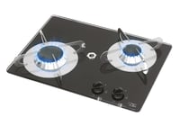 CAN Tempered Glass 2 Burner Gas Hob