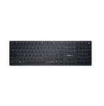 CHERRY KW X ULP, Clavier mécanique haut de gamme ultra-plat, layout allemand (QWERTZ), clavier multi-appareils sans fil, jusqu’à 4 appareils, rechargeable, noir