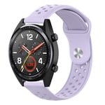 22 mm Huawei Watch GT / Honor Magic klockarmband i silikon - Ljuslila