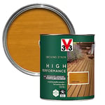 V33 High Performance Decking Stain Light Oak 2.5L | Biosourced Formula | Anti-Slip | Quick Dry | UV-Resistant | Hard-Wearing | Long-Lasting Weather Protection