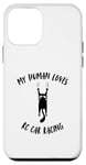 Coque pour iPhone 12 mini My Human Loves RC Car Racing – Cat Parent Hobby Lover