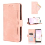 BaiFu Wallet Case for Nokia 8.3 5G Case, Retro Style Wallet Magnetic Cover with Credit Card Slots and Flip Stand, Leather Phone Case Compatible with Nokia 8.3 5G, Pink