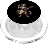 Retro Cat Rock Music Men Kids Women Funny Kitten Cat Rock PopSockets PopGrip pour MagSafe