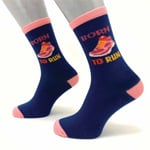 Born to Run Socks - Size 4 - 8 - Socks & Slippers