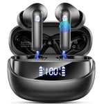 Earbuds Wireless Bluetooth Headphone, Bluetooth 5.4 Earbuds Noise Cancelling, 4 Mic, 45H Deep Bass Stereo Sound Earphone Wireless Headphone in ear, Dual LED Power Display, Type C Fast Charge Ear Buds