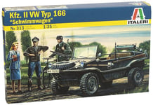 Italeri Schwimmwagen, Military Truck Model, Monteringssats, 1:35, Schwimmwagen, Alla, Plast