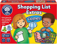 Orchard Toys Shopping List Extras Pack - Clothes Game, Add On Pack to Shopping