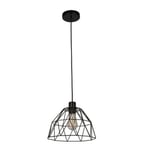 Abat-jour pour suspension en métal noir Ø28.5cm GoodHome Jacobin