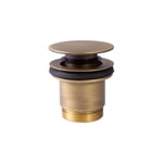 Tres - Bonde de vidage clic-clac Simple-Rapid pour lavabo Laiton vieilli Mat 24284010LM