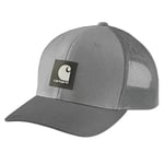 Carhartt Twill Mesh-Back Logo Patch Cap Asphalt, OneSize