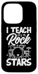 Coque pour iPhone 14 Pro J'enseigne aux stars du rock un professeur de musique drôle