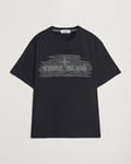 Stone Island Garment Dyed Embroidery Logo T-Shirt Black