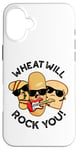 Coque pour iPhone 16 Plus Wheat Will Rock You Funny Food Jeu de mots