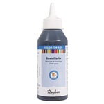 Rayher 38957576 Peinture de bricolage pour enfants, bouteille de 250 ml, noir