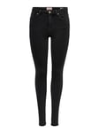 Only Femme Onlpower Mid Push Up Bb Rea3659 Jean skinny, Noir (Black Black), M / 34L EU