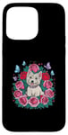 Coque pour iPhone 15 Pro Max West Highland White Terrier avec Rosen