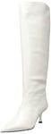 L37 HANDMADE SHOES Women's Somebody Told Me Knee high Boot, White, 7.5 UK