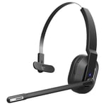 EKSA H5SE Casque sans Fil Bluetooth avec Micro, Casque PC Mono avec Micro Antibruit AI, Casque sans Fil pour Conducteur/Bureau/Centre D'appels