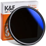 K&F Concept 67mm Variable ND Filter ND2 - ND400 Adjustable Fader Neutral Density, Ultra Slim Waterproof Multi Coating Optical Glass Lens Filter