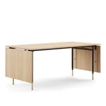 House of Finn Juhl - Nyhavn Dining Table, With Extensions, Oak, Black Steel - Spisebord - Finn Juhl - Tre farget,Svart - Metall/Tre