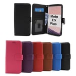 New Standcase Wallet Motorola Moto E5 Plus Svart