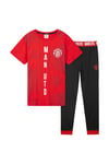 Manchester United F.C. Kids Boys Pyjama Set Childrens Nightwear Sleepwear