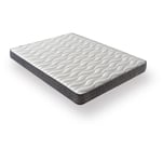 Matelas Mousse 140x190 - Ferme - Réversible - Côté Été/hiver - H15 Cm