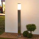 Luminaire extérieur 'Lorian' en inox - inox, blanc