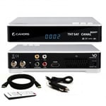 TEOX HD Mini Récepteur satellite + Carte TNTSAT incluse + Cable 12V Camping + Cable HDMi 2M