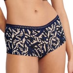 Sloggi Trosor 3P GO Crush Hipster Shorts Svart/Blå bomull Small Dam