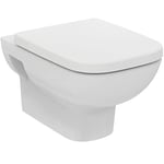 Ideal Standard T541801 Ideal Standard i.life A Kit WC sans rebord RimLS+ + abattant Softclose (abaissement automatique) Blanc