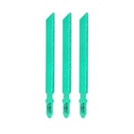 LEKOMESH Diamant Lames Scie Sauteuse - 3pcs 100mm Lame de Scie pour Droit ou Courbé Disque de Coupe Fibre de Verre Marbre Plastique Bois Placoplâtre, T Tige Grit 46