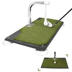 Entraîneur de Swing de Golf – Équipement d'entraînement de Golf avec 5 réglages de Hauteur – Simulateur d'entraînement de Fer et de Club à la Maison et à l'intérieur – Tapis d'entraînement Portable