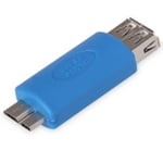 USB 3.0 OTG adapter - USB-A hun / USB Micro B han