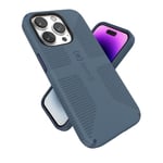 Speck Produits Candyshell Grip Coque Téléphone pour iPhone 14 Pro, modèle 6,1'', Compatible avec MagSafe, Bleu mystère/Denim délavé