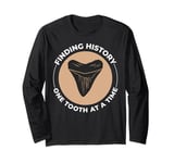 Shark Teeth Collector Fossil Hunting Paleontology Megalodon Long Sleeve T-Shirt