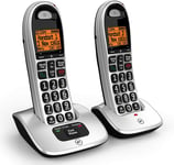 BT 4000 Cordless Phone Twin Handset, Big Buttons, Nuisance Call Blocker