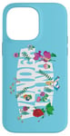 Coque pour iPhone 14 Pro Max Disney Alice in Wonderland Cute Alice Floral Text Logo