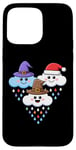 iPhone 15 Pro Max White Clouds Rain Drop Christmas Costume Holiday for kids Case