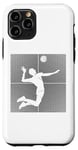 Coque pour iPhone 11 Pro Vintage-Volleyball Ballon Balle de Volley-ball Volleyball