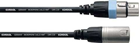 CORDIAL CABLES Câble micro XLR 10 m CÂBLES MICROPHONE Essentials Symétrique Rean